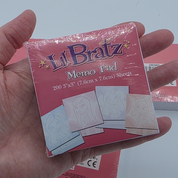 Vintage 2004 Lil Bratz Memo Pads Set of 6 - Picture 6 of 6